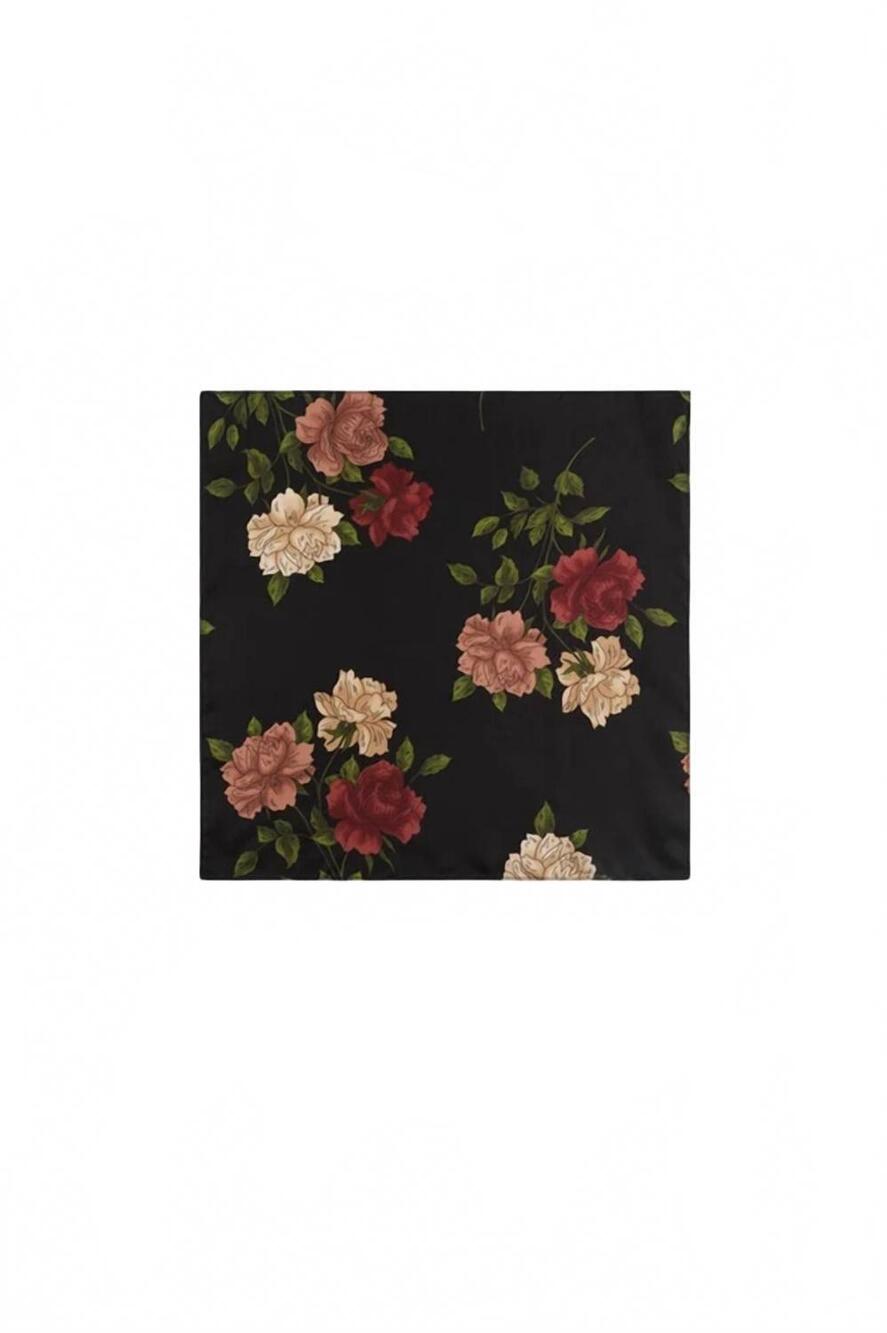 NEW JOHNNY WAS women's misty rose neck scarf in black